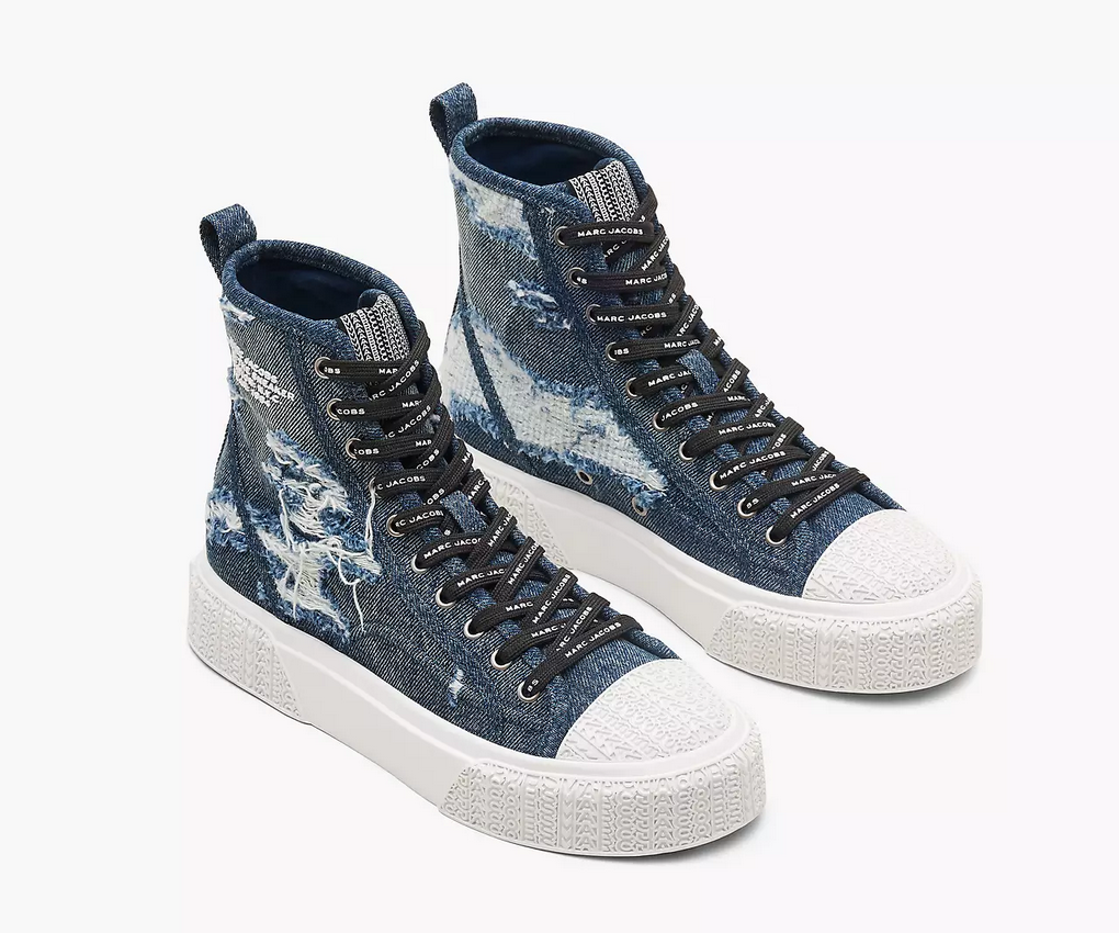 The Rip And Repair Denim High Top Sneaker