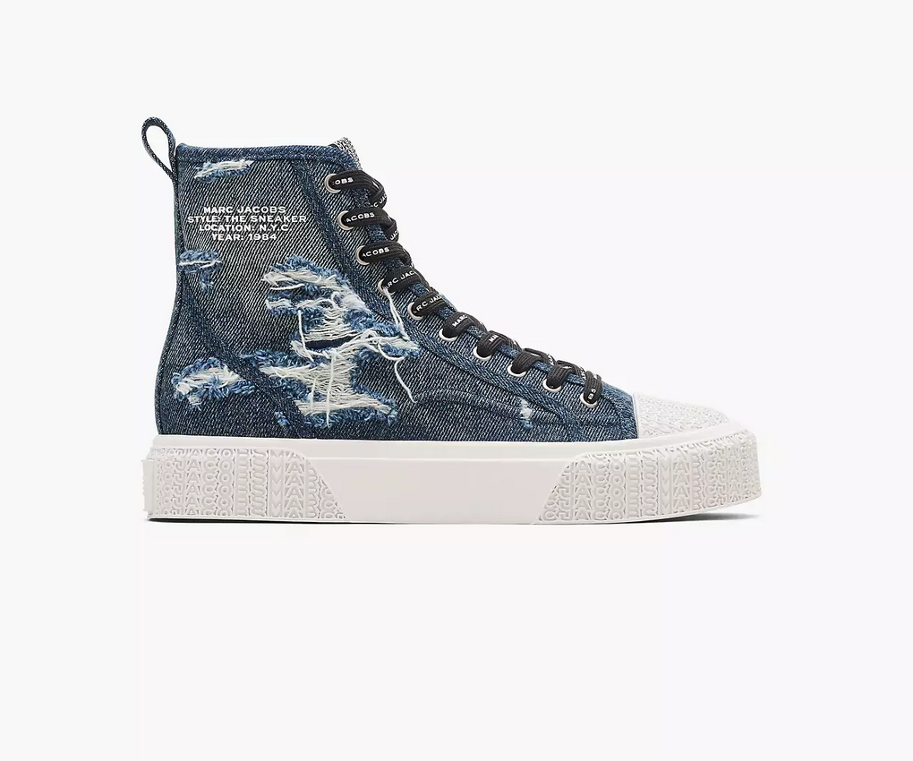 The Rip And Repair Denim High Top Sneaker