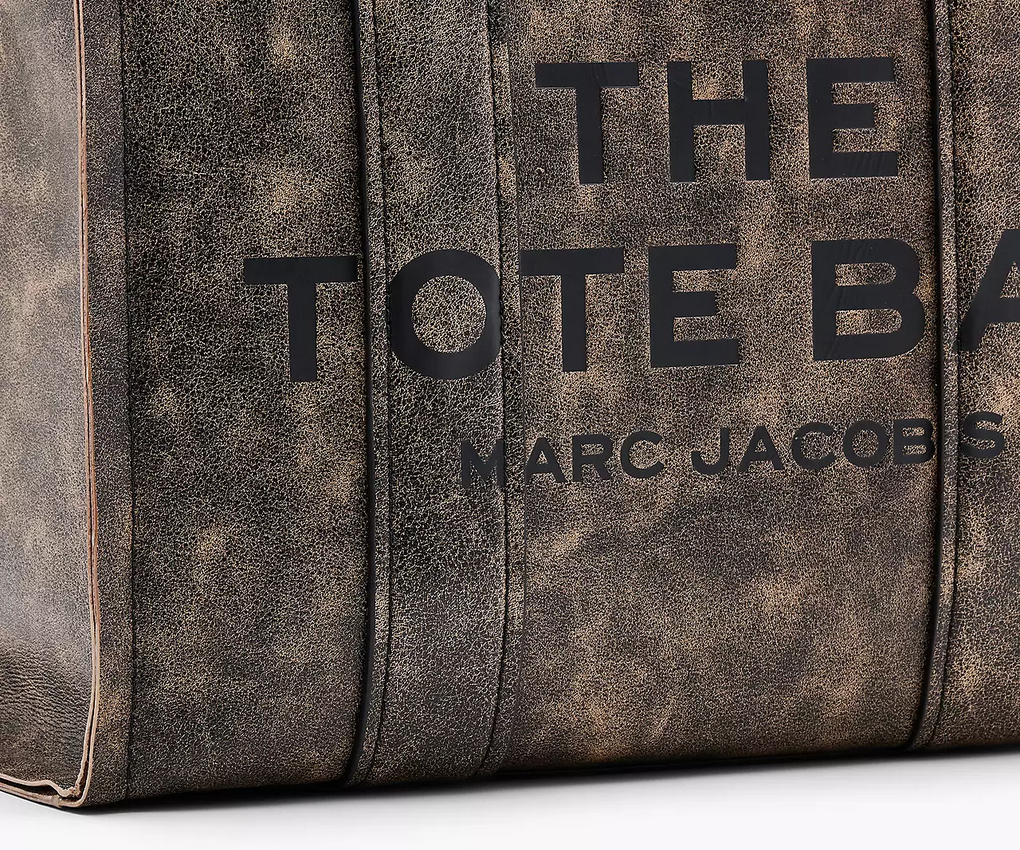 The Distressed Leather Medium Tote Bag