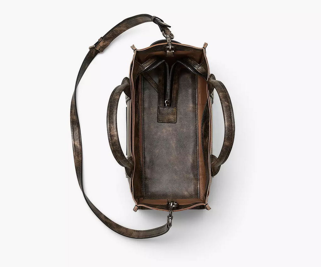 The Distressed Leather Medium Tote Bag