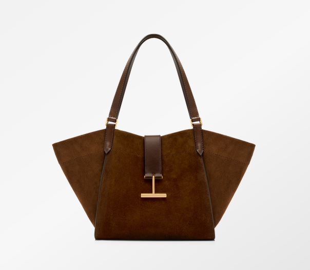 SUEDE AND LEATHER TARA MEDIUM TOTE