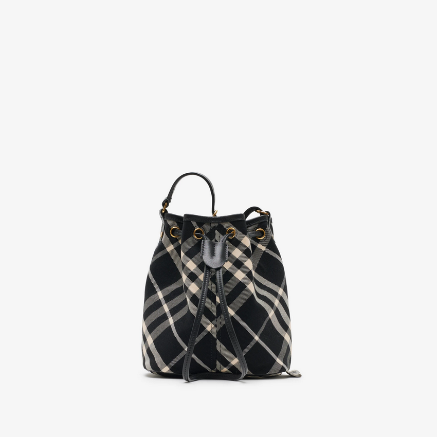 Mini Check Bucket Bag