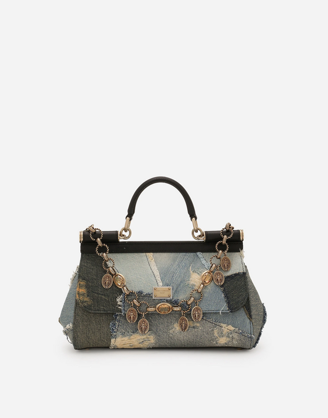 Elongated medium Sicily handbag