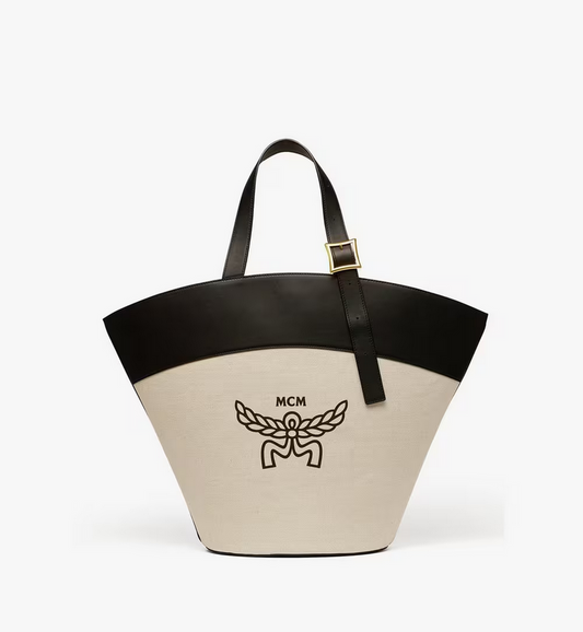 Himmel Tote in Canvas Leather Mix