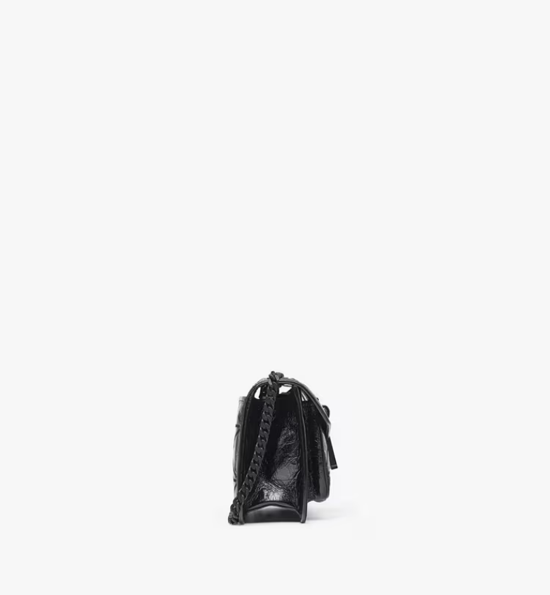 Travia Quilted Shoulder Bag in Crushed Leather