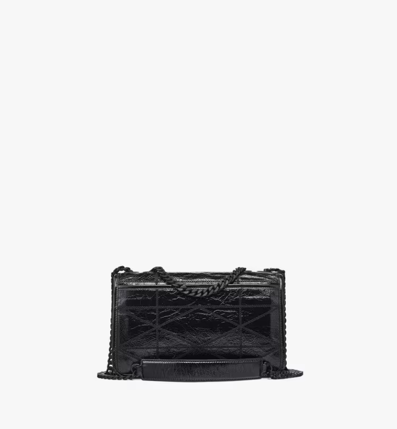 Travia Quilted Shoulder Bag in Crushed Leather