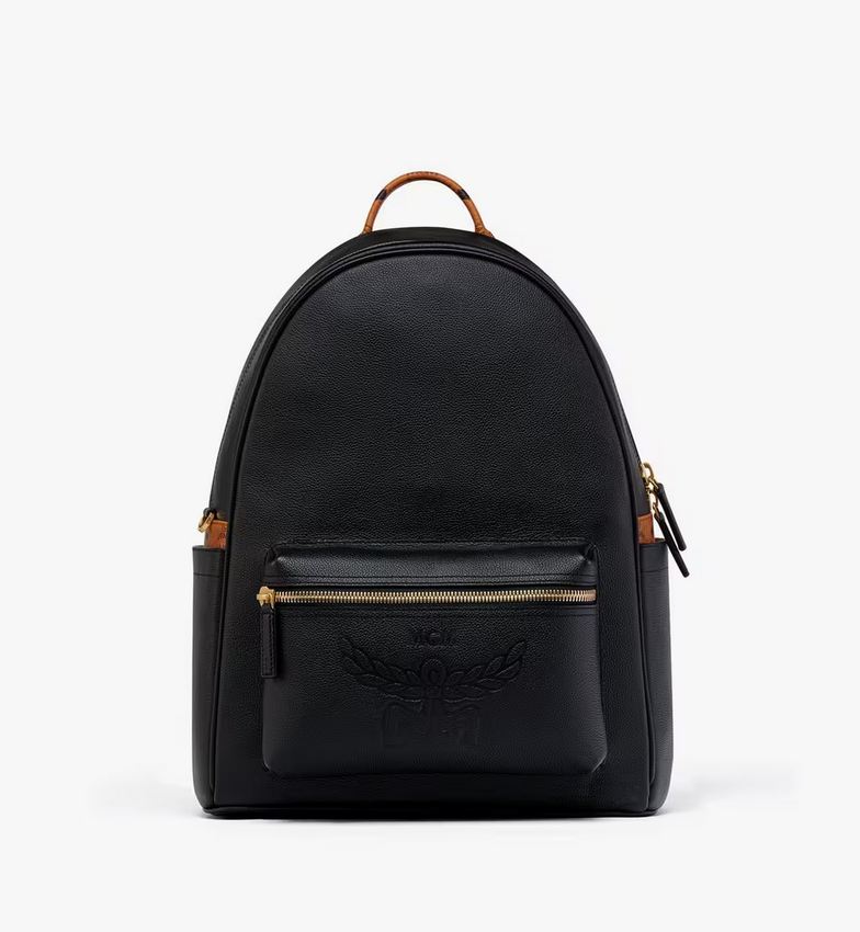 Stark Backpack in Embossed Logo Leather