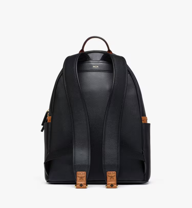 Stark Backpack in Embossed Logo Leather