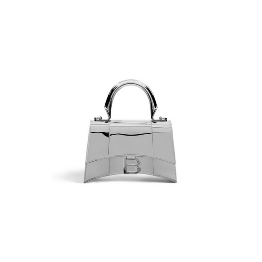 Women's Hourglass Metal Xs Handbag in Silver