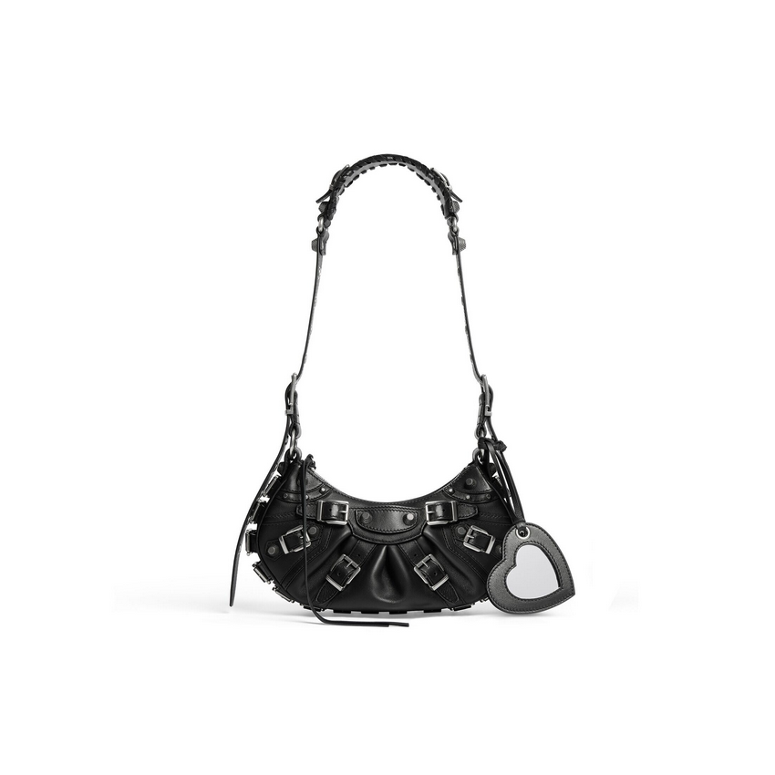 Women's Le Cagole Xs Shoulder Bag With Buckles in Black