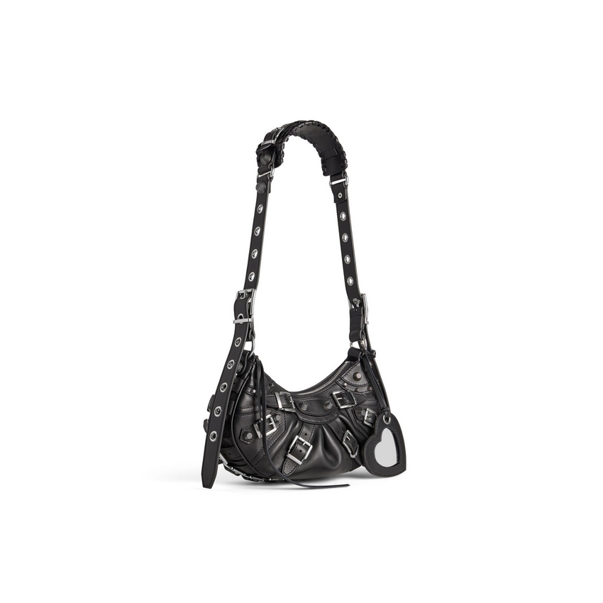 Women's Le Cagole Xs Shoulder Bag With Buckles in Black