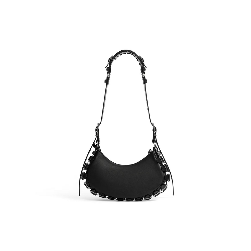 Women's Le Cagole Xs Shoulder Bag With Buckles in Black